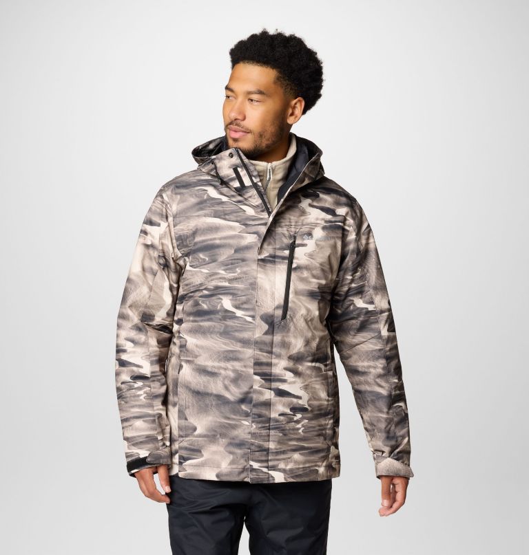 whirlibird v herren-jacke mit print