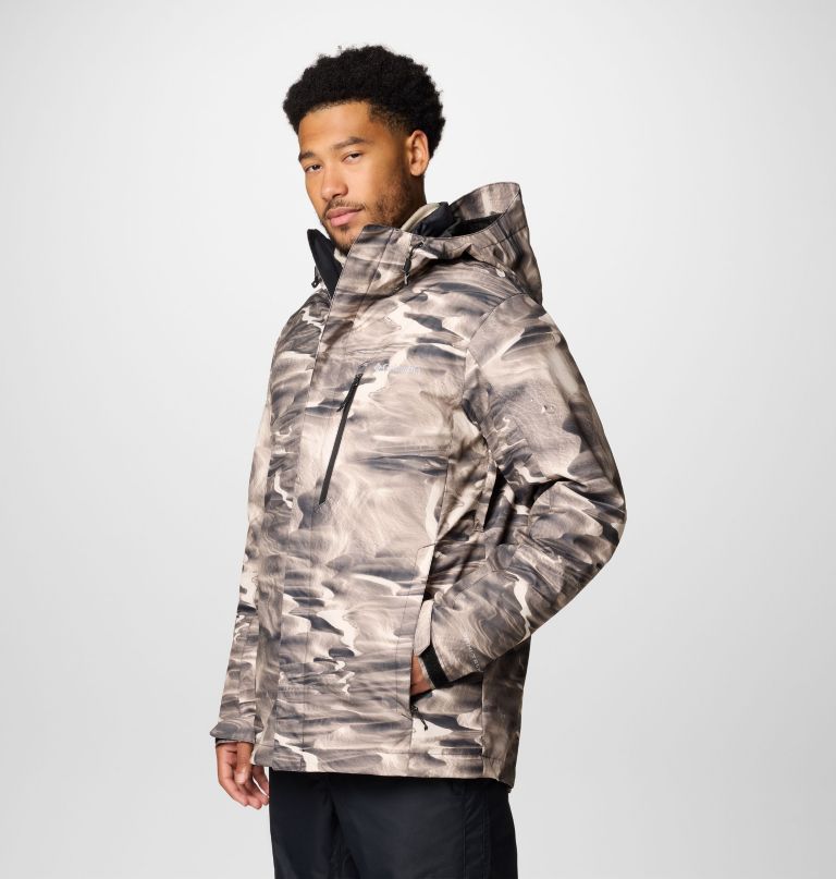 whirlibird v herren-jacke mit print