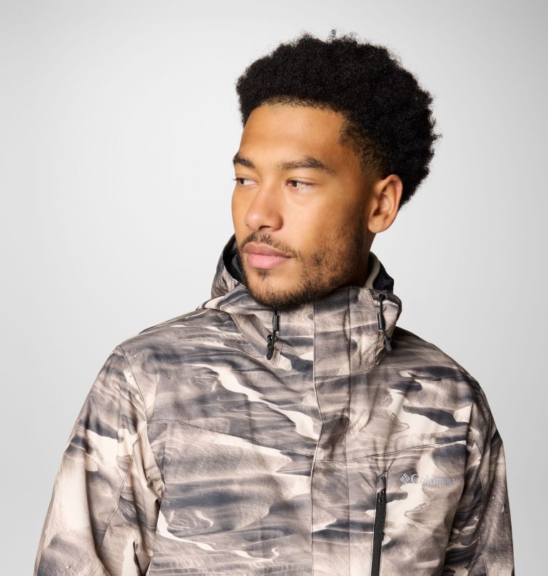 whirlibird v herren-jacke mit print