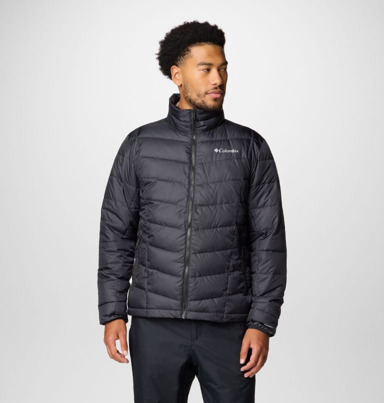 whirlibird v herren-jacke mit print