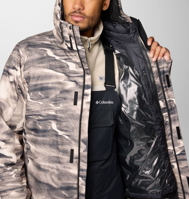 whirlibird v herren-jacke mit print