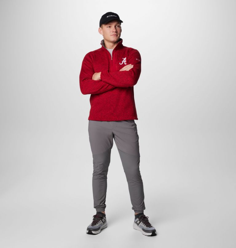 herren-fleecepullover mit halbem reißverschluss modell collegiate sweater weather - alabama