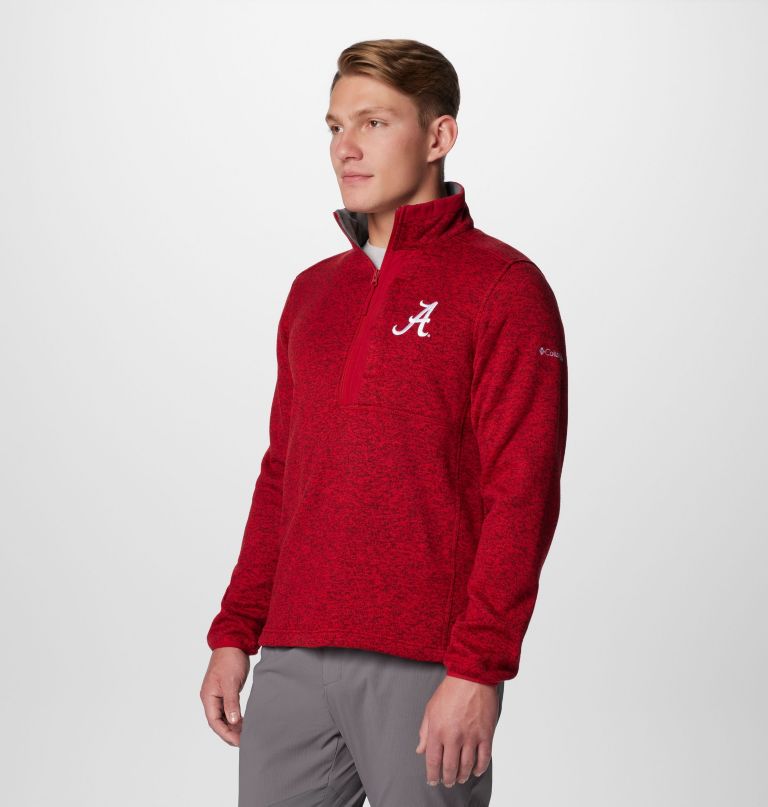 herren-fleecepullover mit halbem reißverschluss modell collegiate sweater weather - alabama