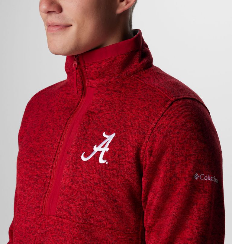 herren-fleecepullover mit halbem reißverschluss modell collegiate sweater weather - alabama