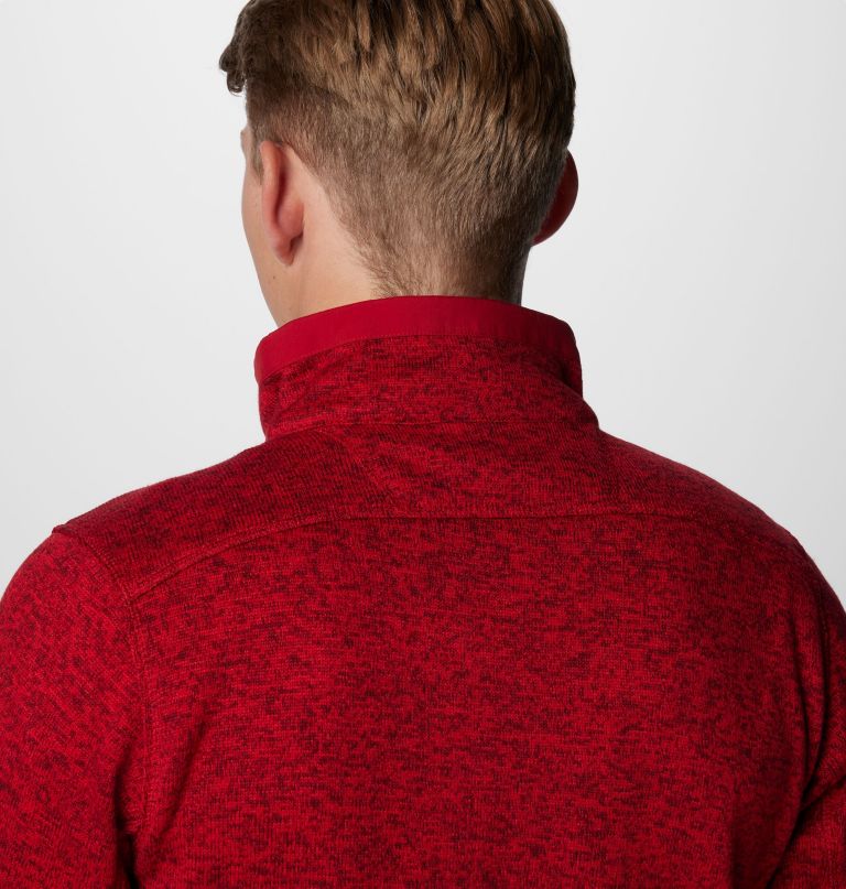 herren-fleecepullover mit halbem reißverschluss modell collegiate sweater weather - alabama