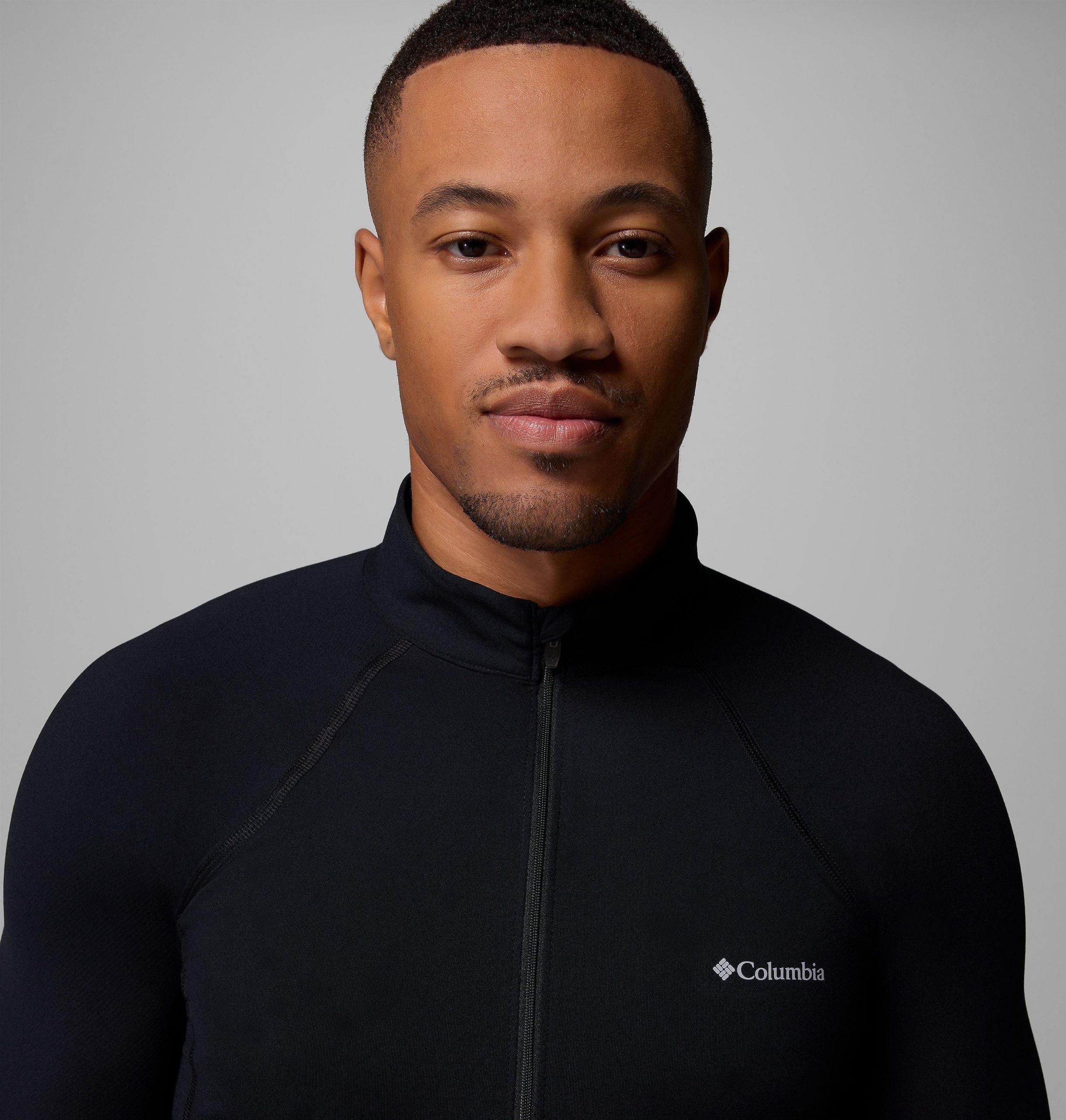 omni-heat midweight baselayer für herren mit halbem reißverschluss