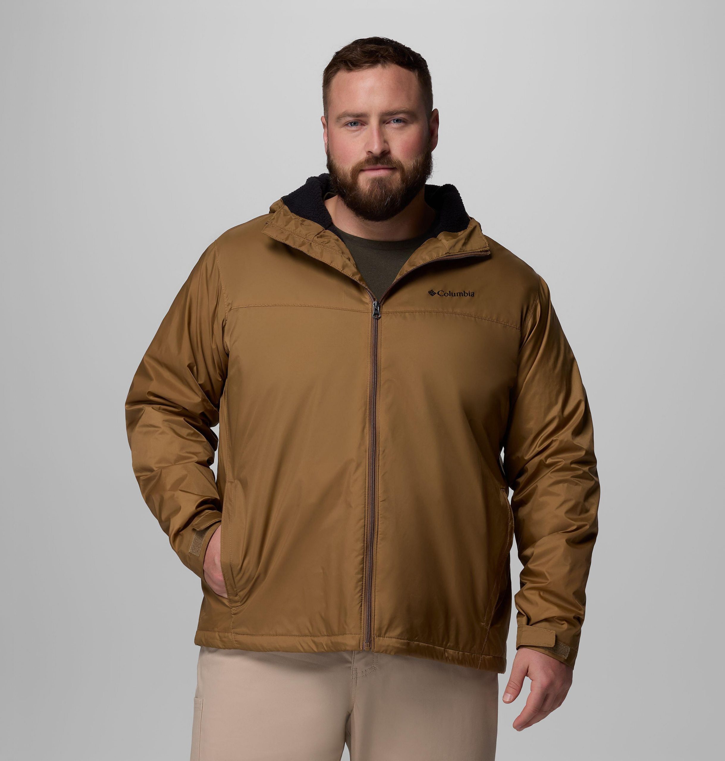 glennaker ii herrenjacke mit sherpa-futter – größe l