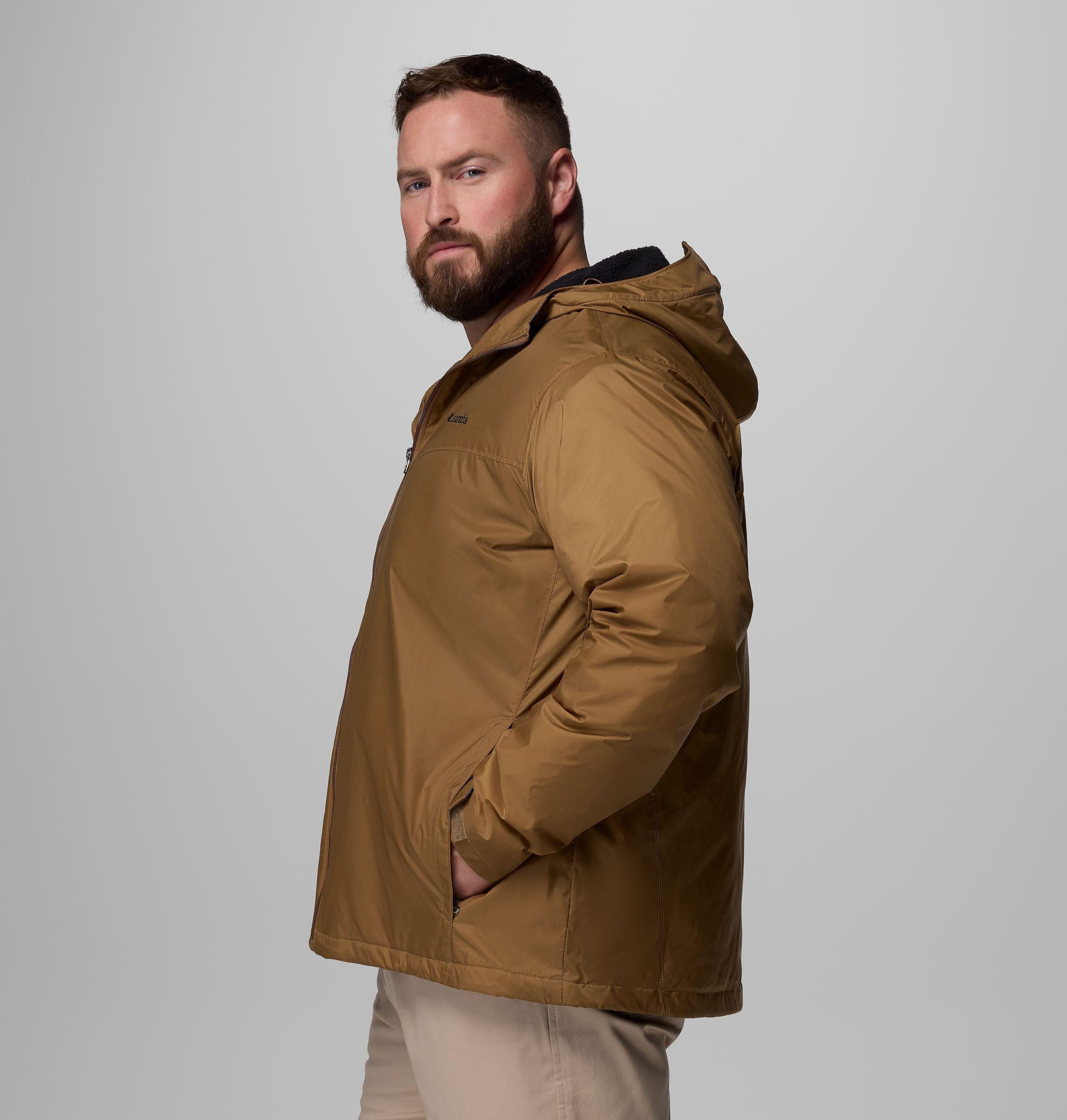 glennaker ii herrenjacke mit sherpa-futter – größe l