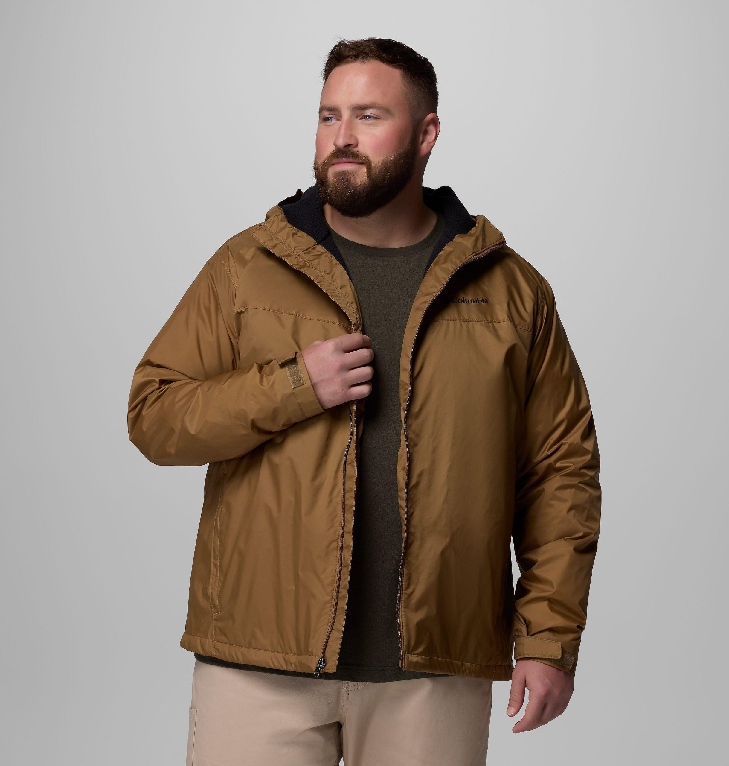 glennaker ii herrenjacke mit sherpa-futter – größe l