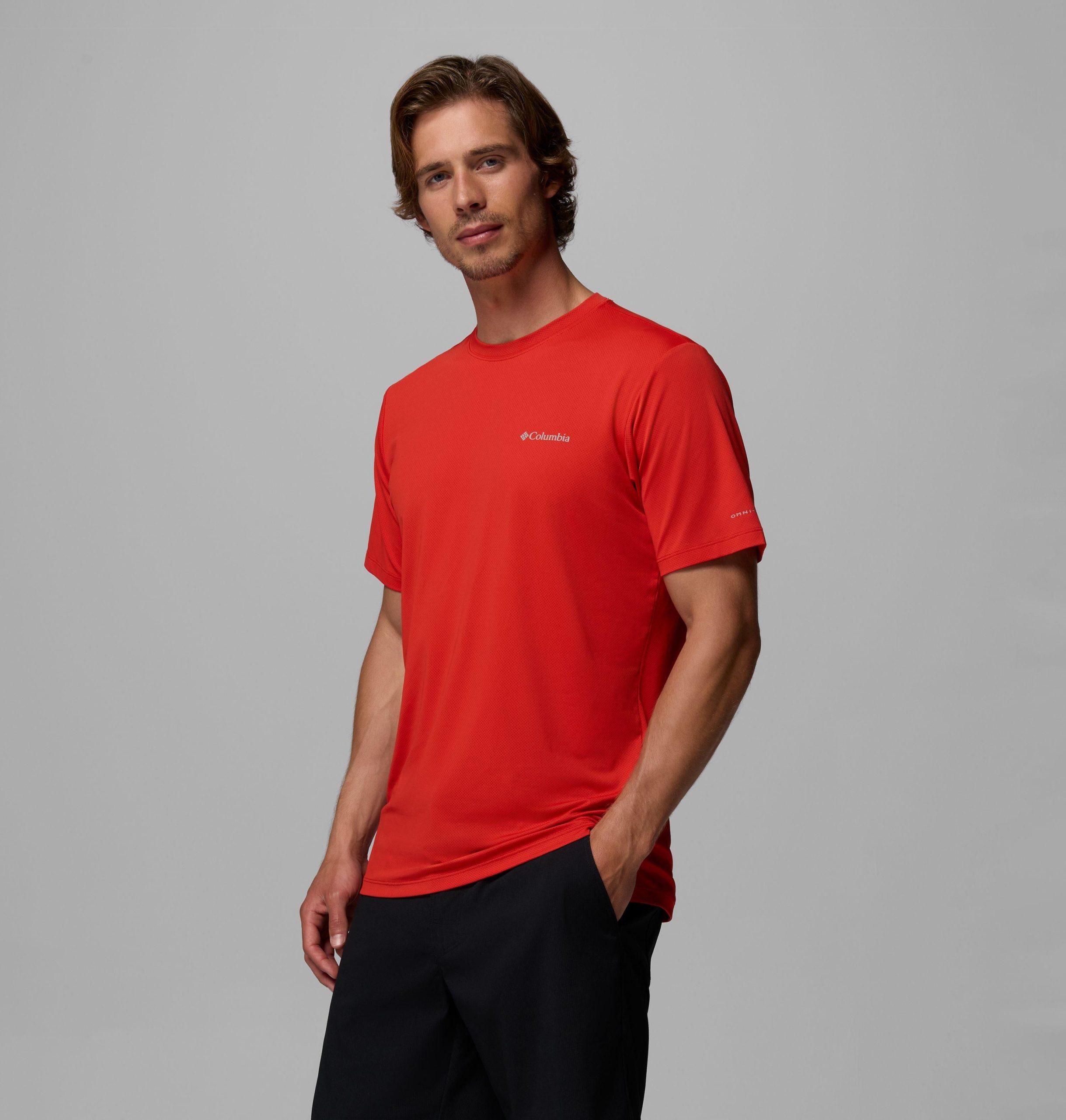 herren tech trail utility kurzarm-rundhalsausschnitt - lang