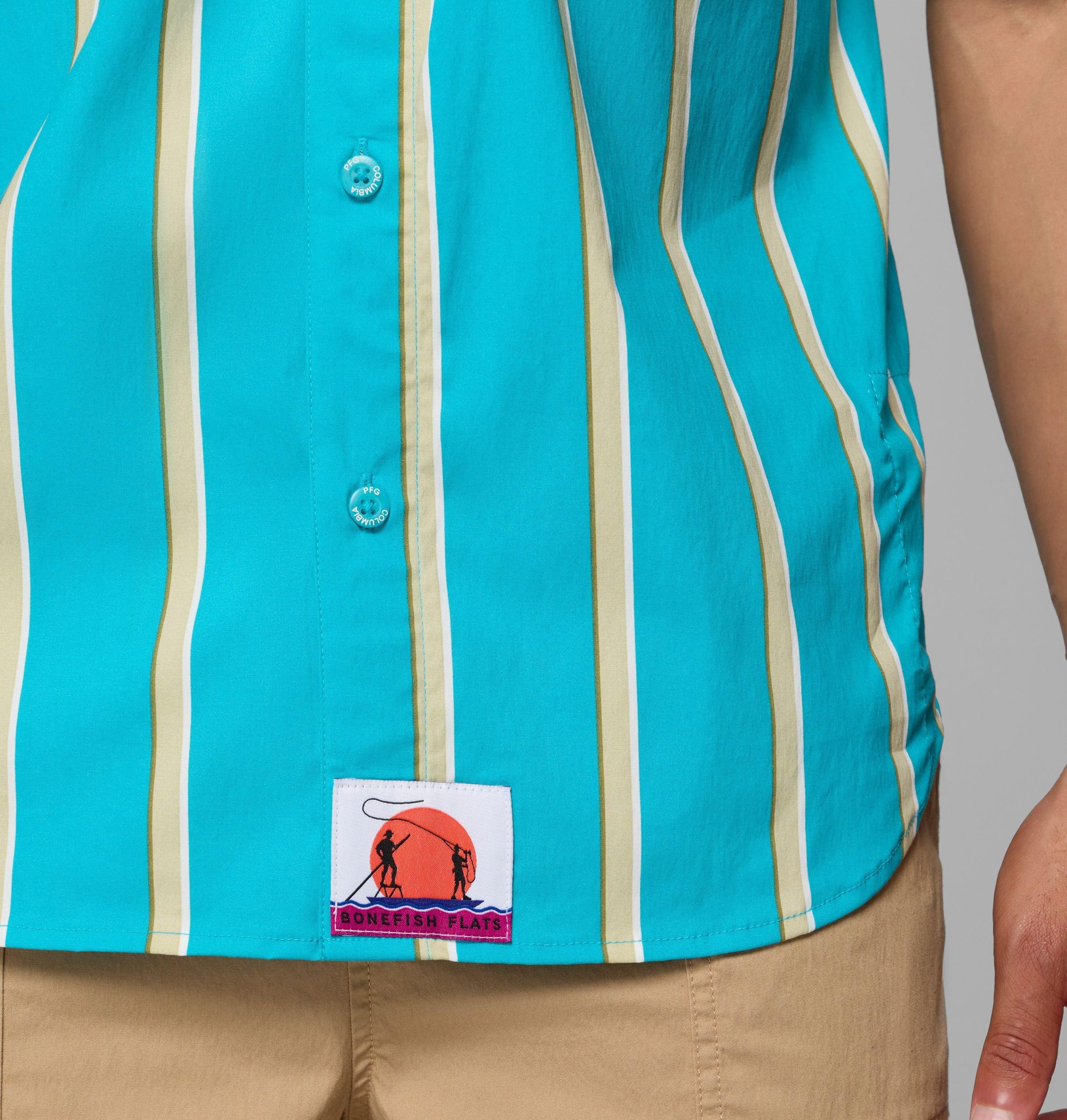 pfg bonefish flats kurzarmhemd für herren mit print
