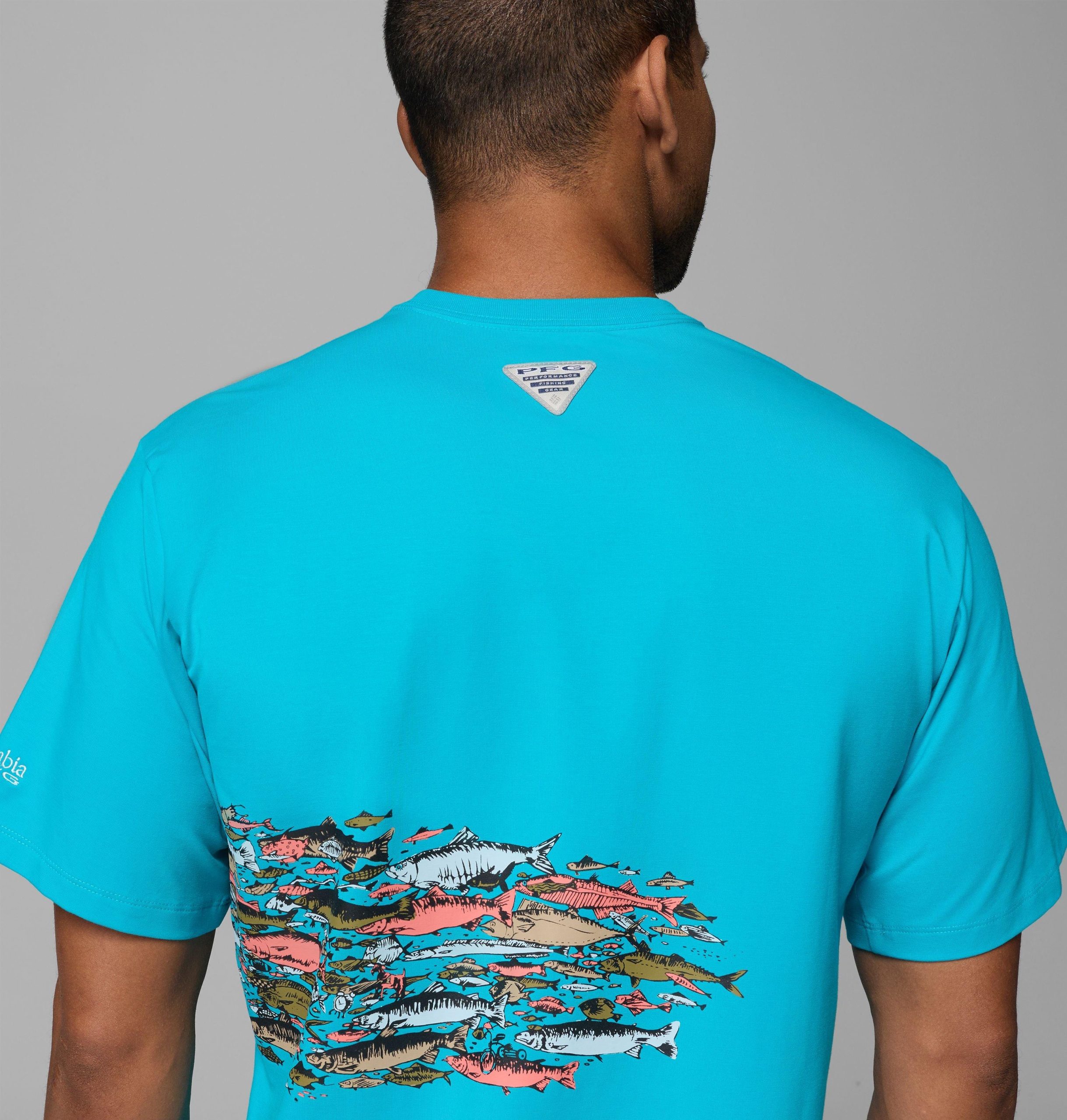 pfg bonefish flats kurzarm-t-shirt für herren