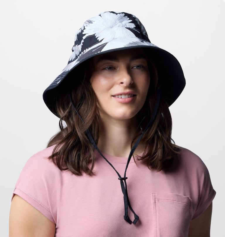damen-sonnenhut mit diamond crest-print