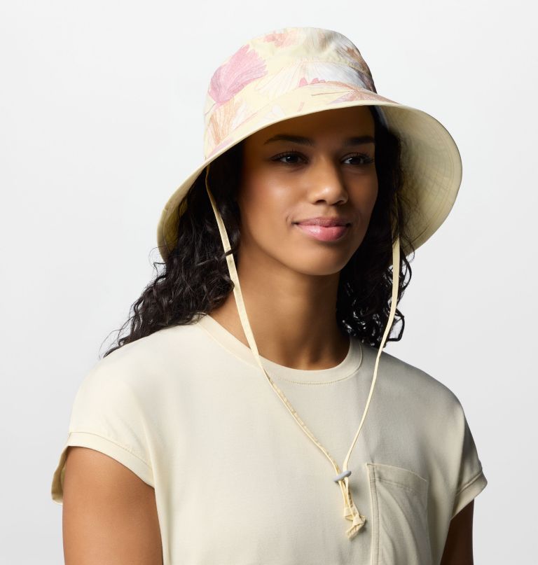 damen-sonnenhut mit diamond crest-print