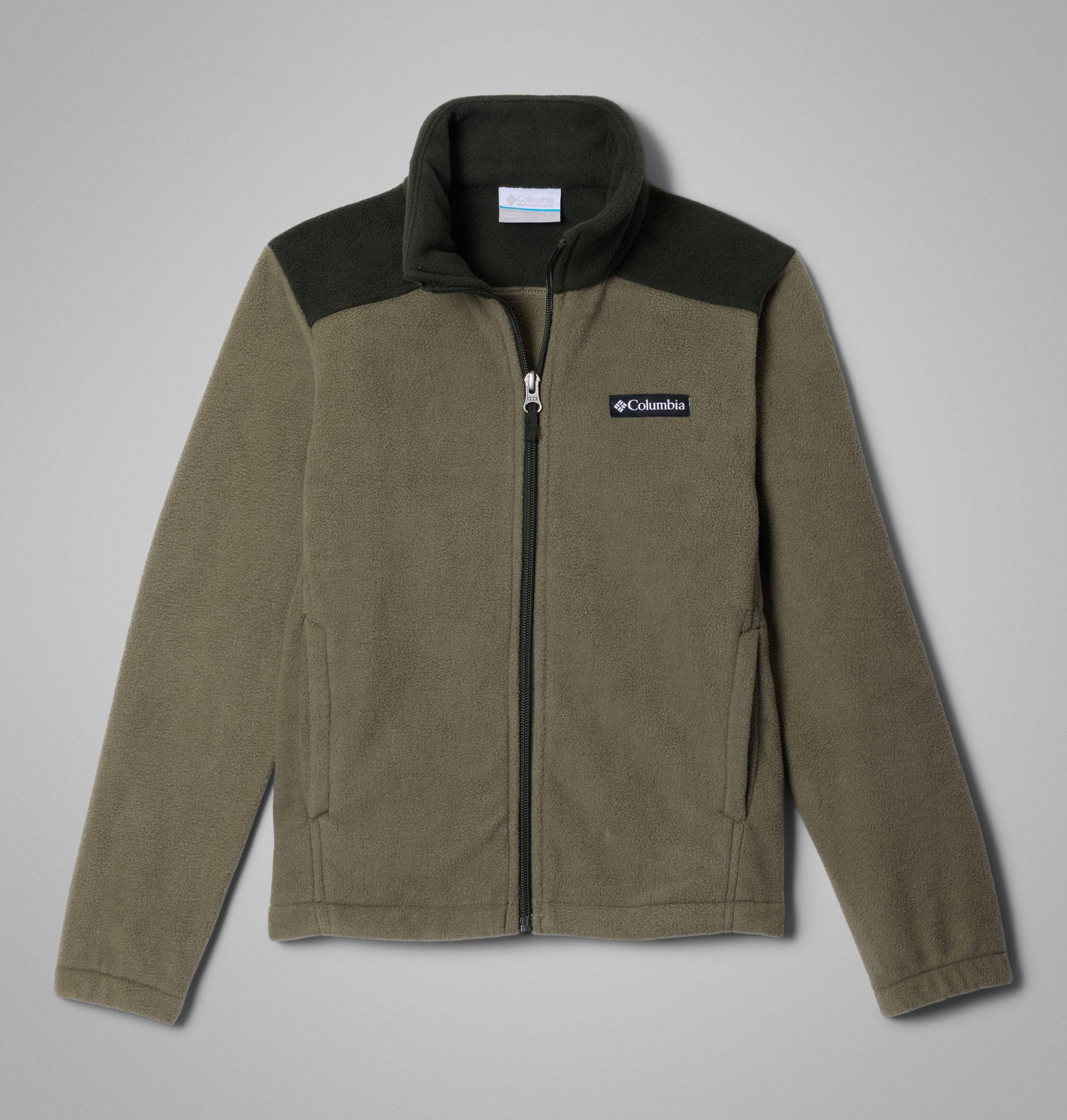 castle dale fleecejacke für jungen mit durchgehendem reißverschluss