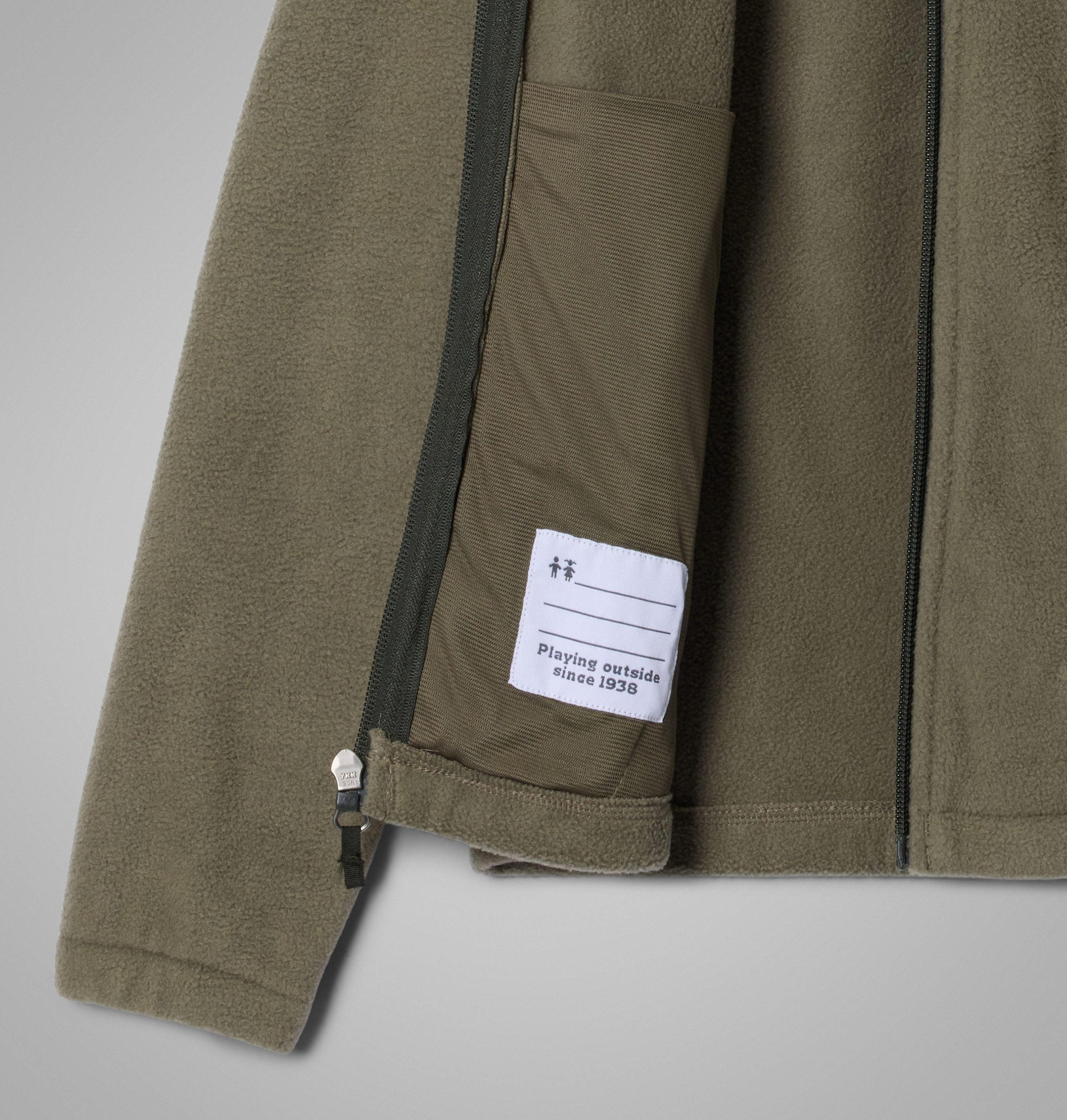 castle dale fleecejacke für jungen mit durchgehendem reißverschluss