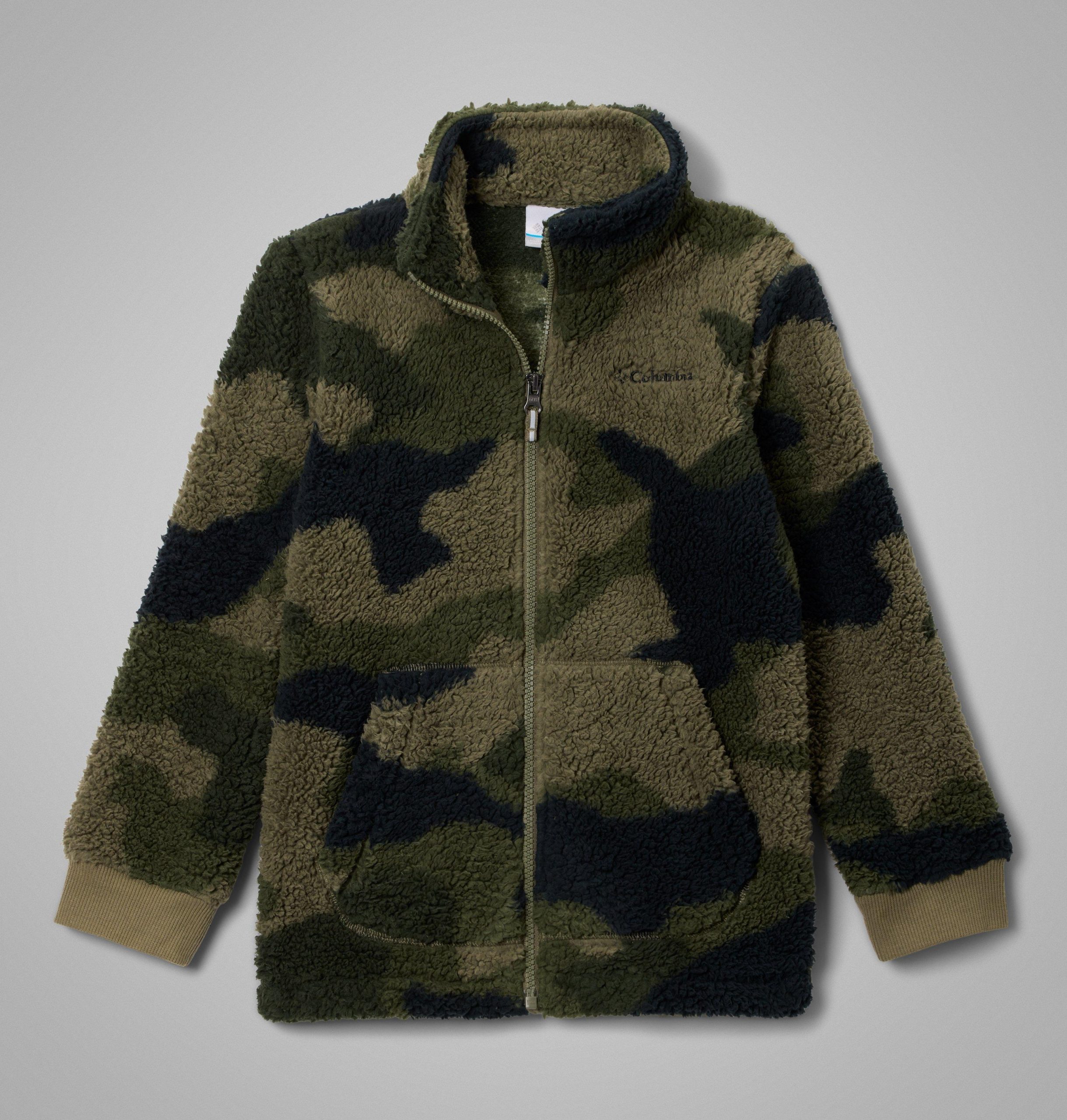 rugged ridge ii sherpa-jacke für jungen mit durchgehendem reißverschluss und print