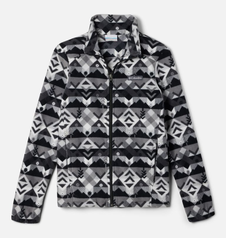 castle dale fleecejacke für jungen mit durchgehendem reißverschluss und print