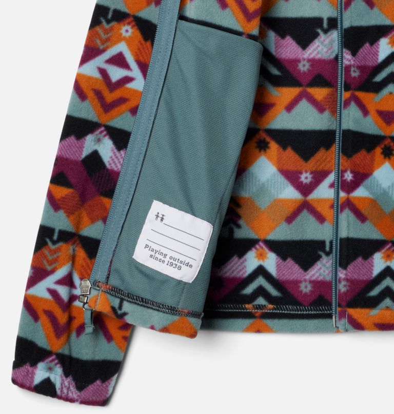 castle dale fleecejacke für jungen mit durchgehendem reißverschluss und print