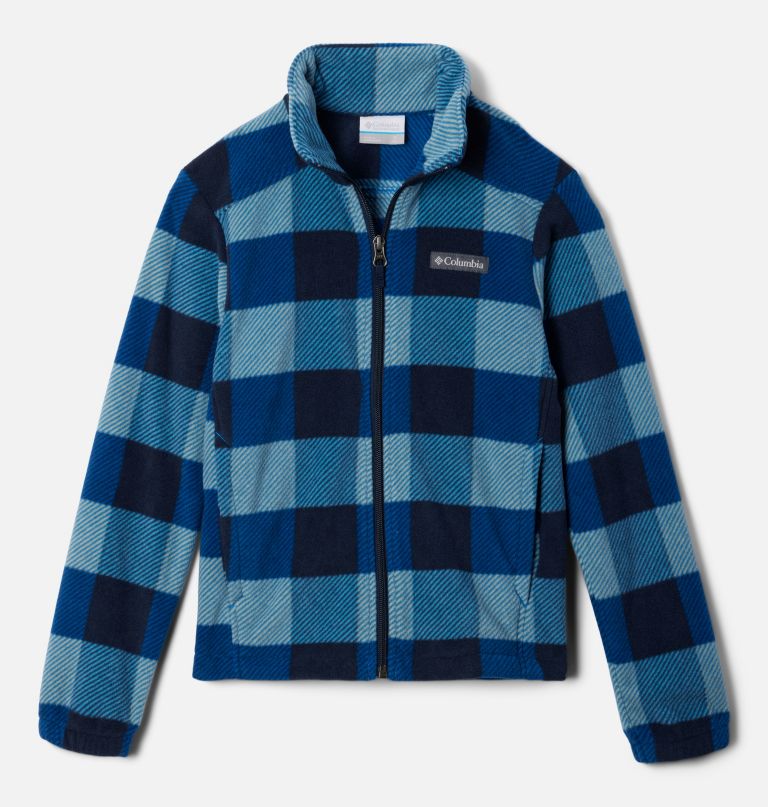 castle dale fleecejacke für jungen mit durchgehendem reißverschluss und print