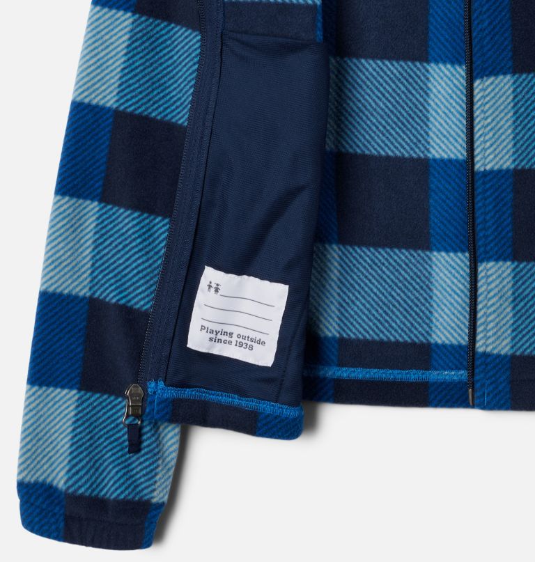 castle dale fleecejacke für jungen mit durchgehendem reißverschluss und print