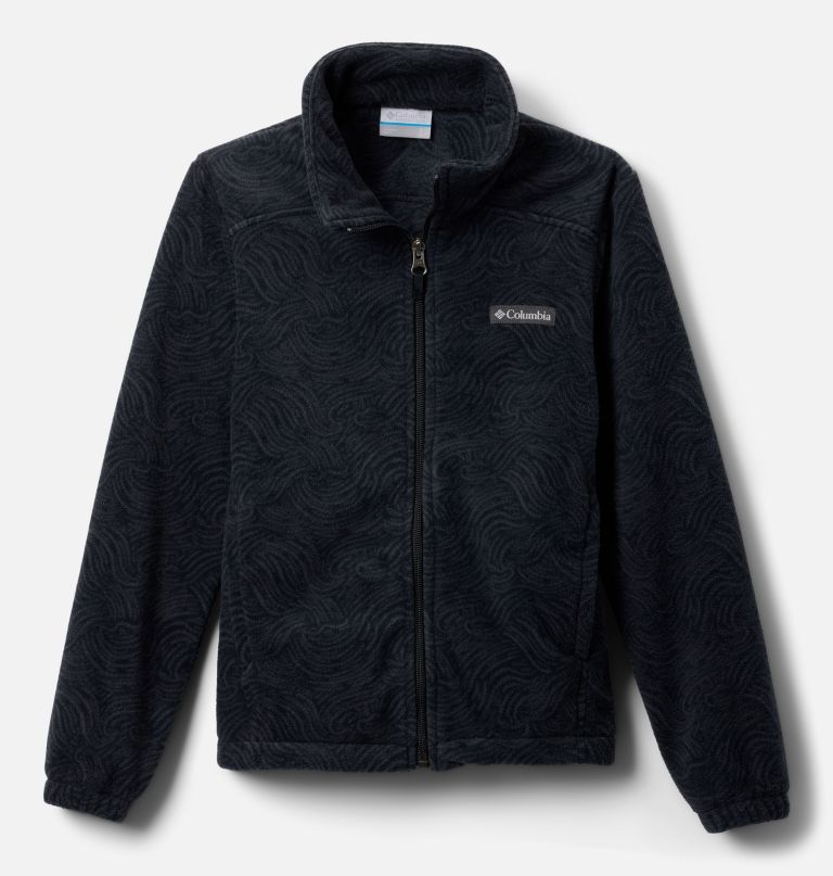 castle dale fleecejacke für jungen mit durchgehendem reißverschluss und print