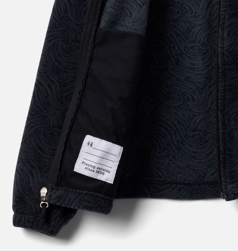 castle dale fleecejacke für jungen mit durchgehendem reißverschluss und print