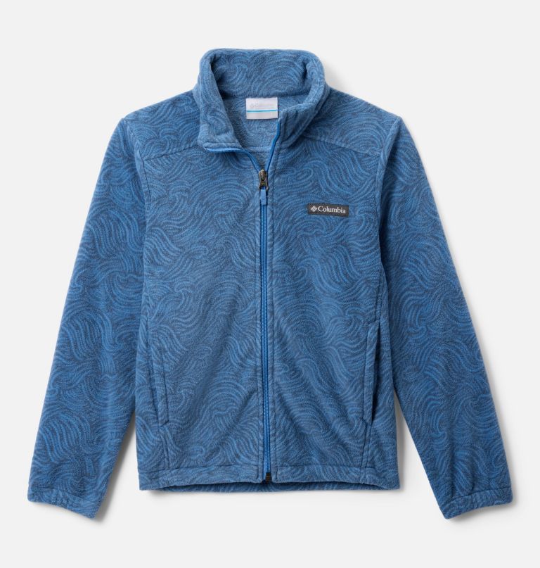 castle dale fleecejacke für jungen mit durchgehendem reißverschluss und print