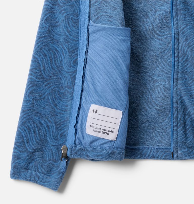 castle dale fleecejacke für jungen mit durchgehendem reißverschluss und print