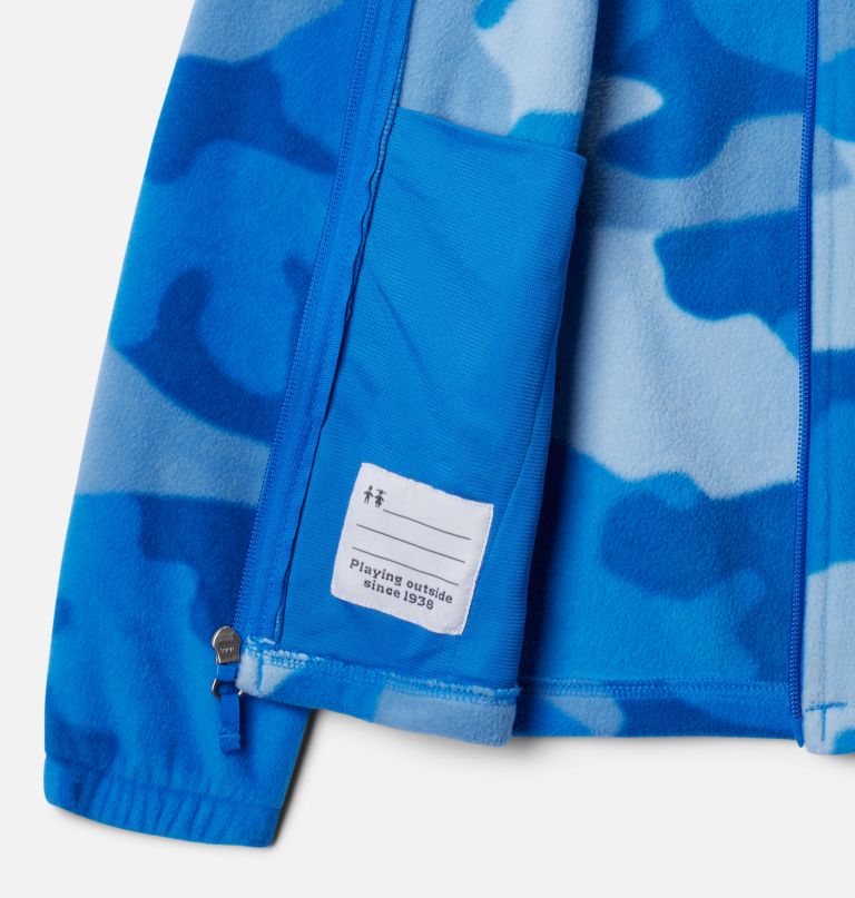 castle dale fleecejacke für jungen mit durchgehendem reißverschluss und print