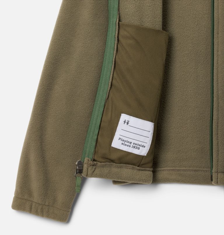 castle dale fleecejacke für jungen mit durchgehendem reißverschluss