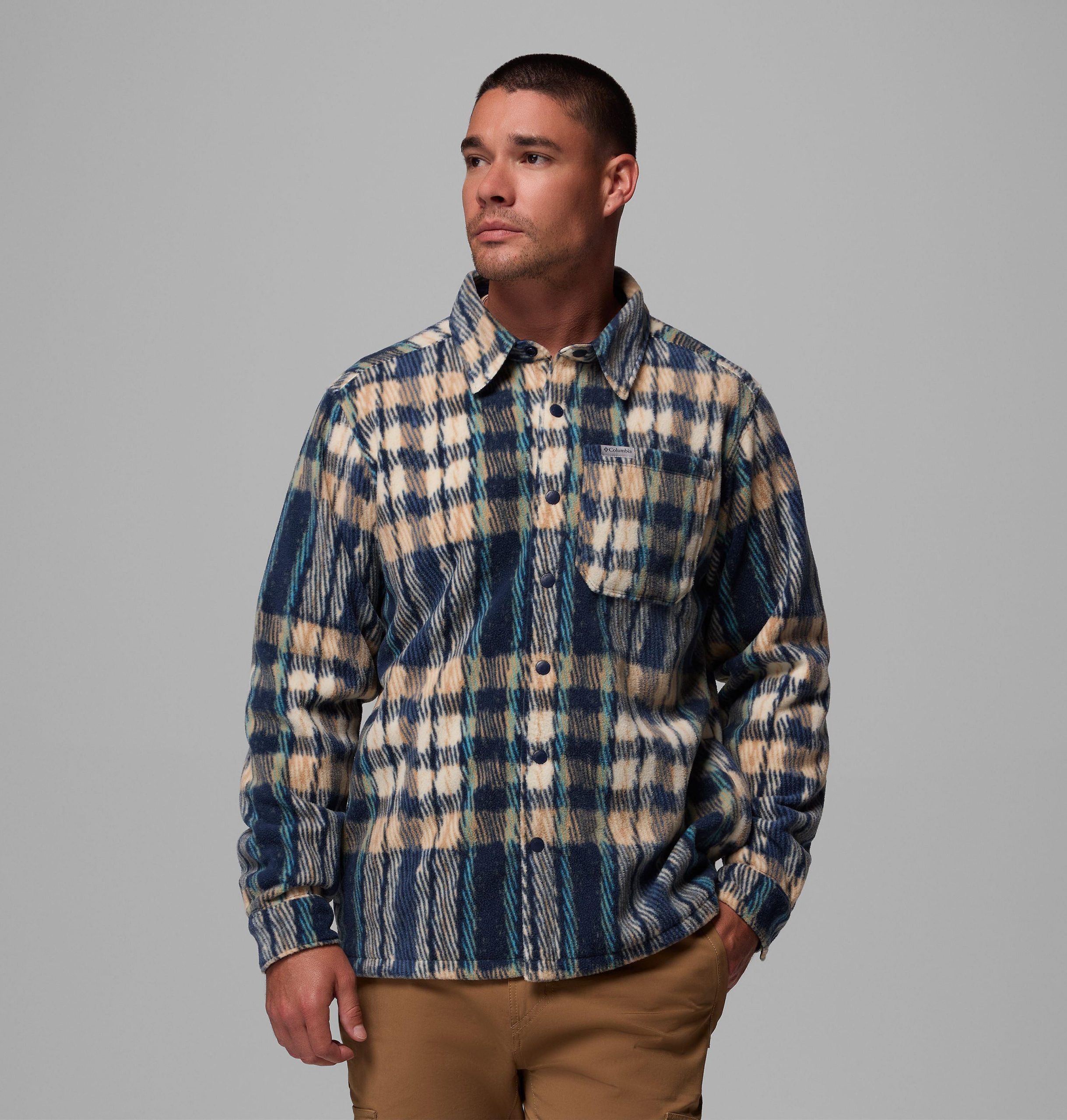 steens mountain herren-fleecehemdjacke mit print ii
