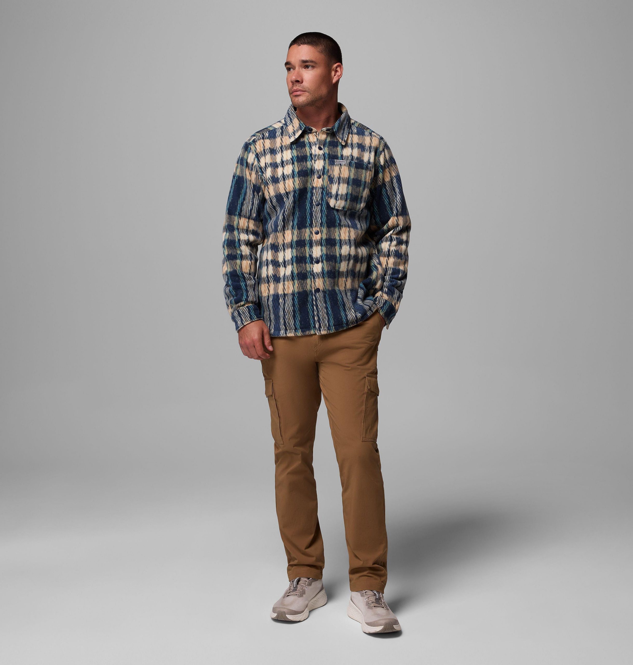 steens mountain herren-fleecehemdjacke mit print ii