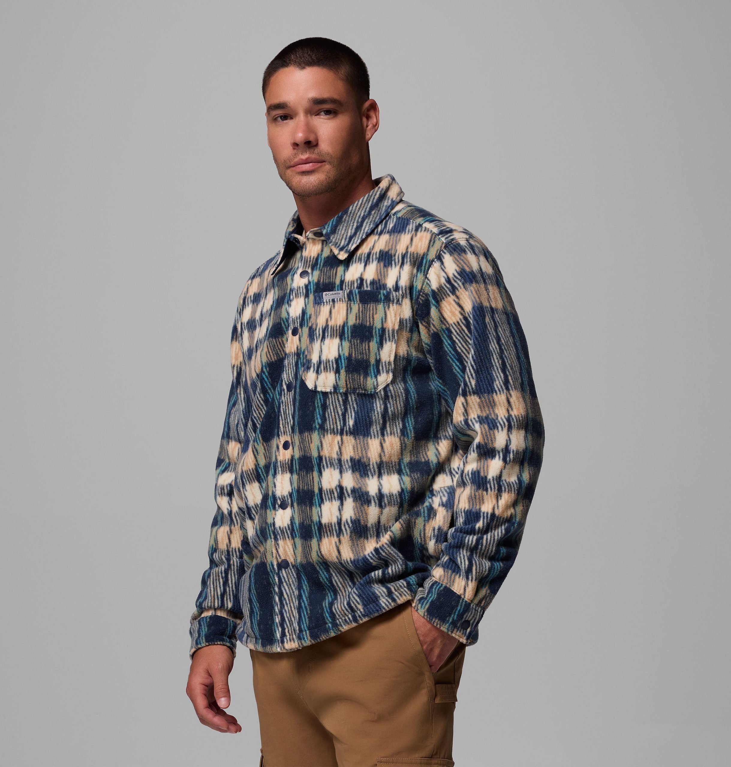 steens mountain herren-fleecehemdjacke mit print ii