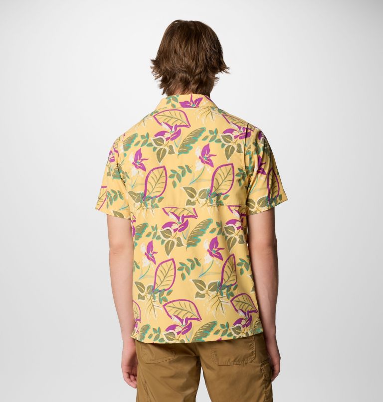 herren tech trail utility kurzarmhemd mit print