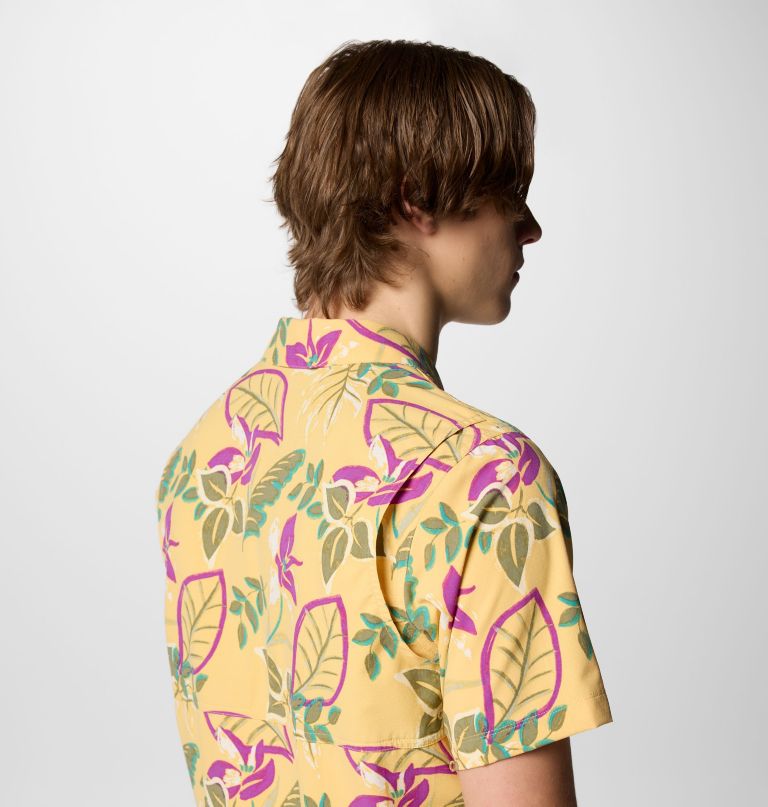 herren tech trail utility kurzarmhemd mit print