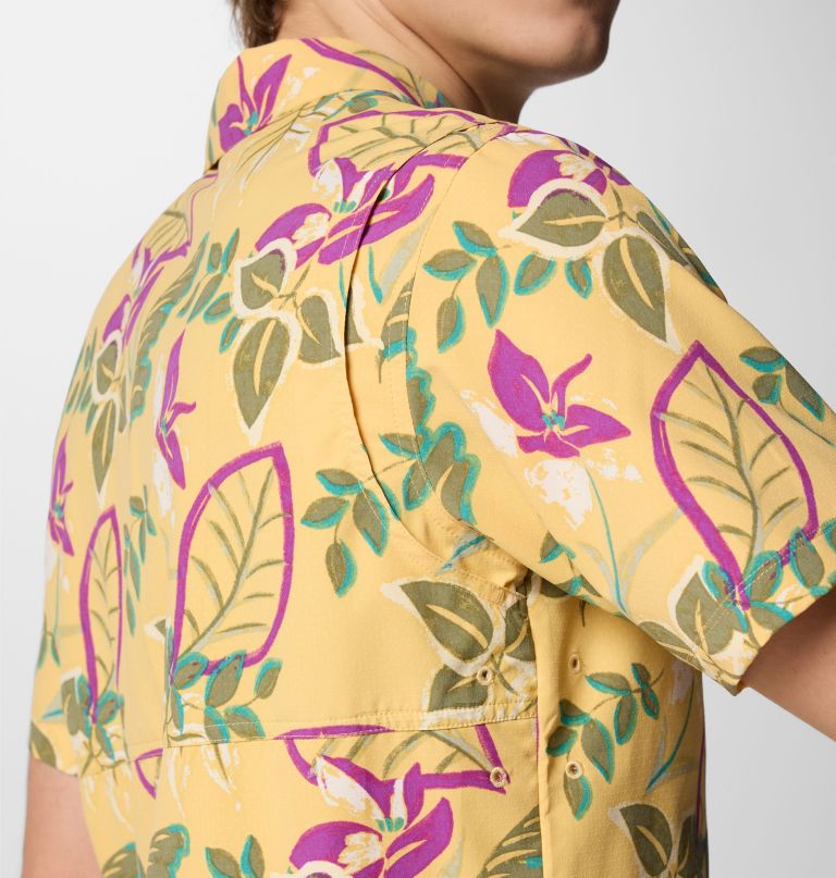 herren tech trail utility kurzarmhemd mit print