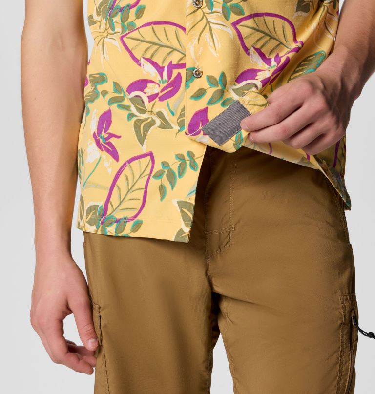 herren tech trail utility kurzarmhemd mit print