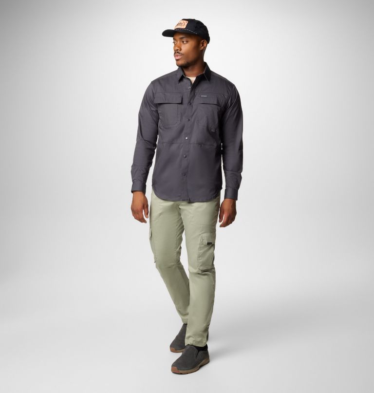 landroamer herren-langarmhemd aus twill