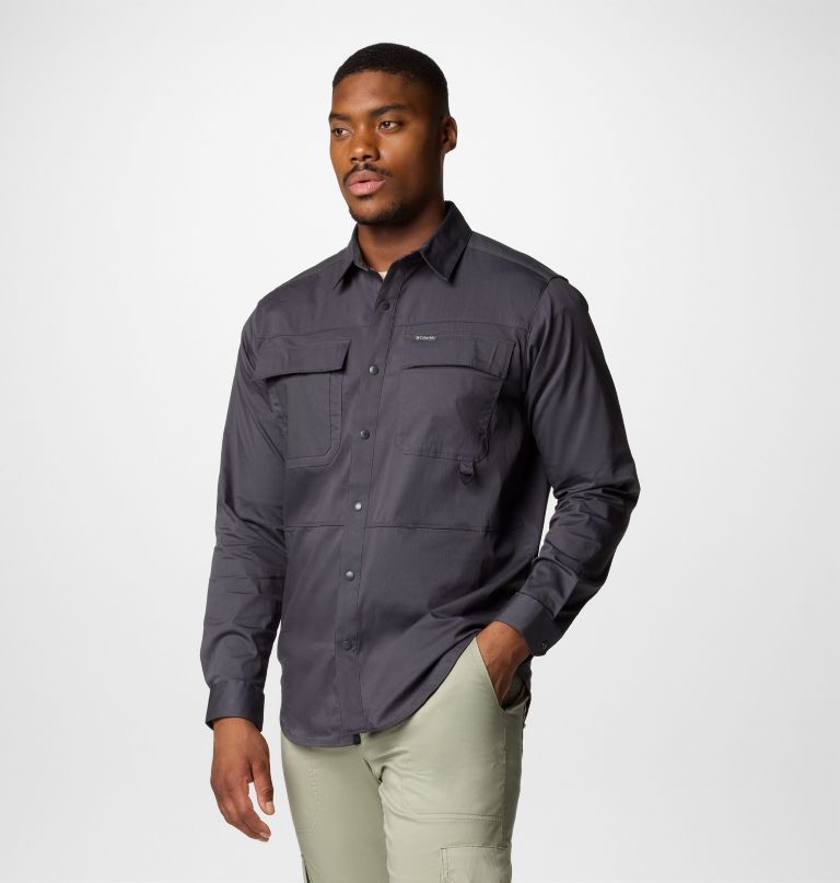 landroamer herren-langarmhemd aus twill