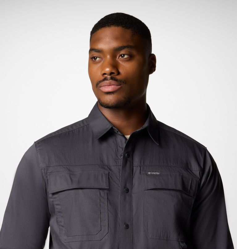 landroamer herren-langarmhemd aus twill