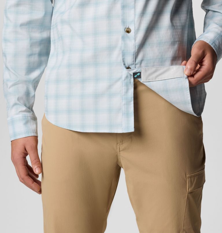 pfg wild cast performance langarmshirt für herren garngefärbt