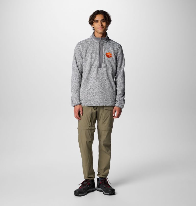 herren-fleecepullover mit halbem reißverschluss modell collegiate sweater weather - clemson