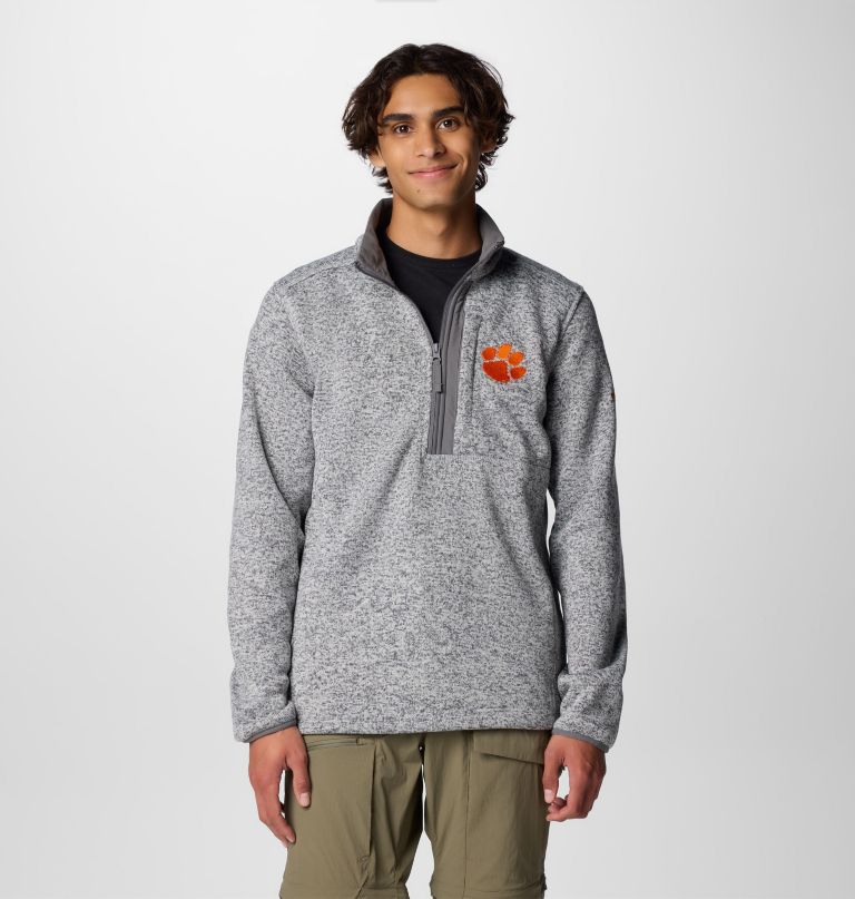 herren-fleecepullover mit halbem reißverschluss modell collegiate sweater weather - clemson