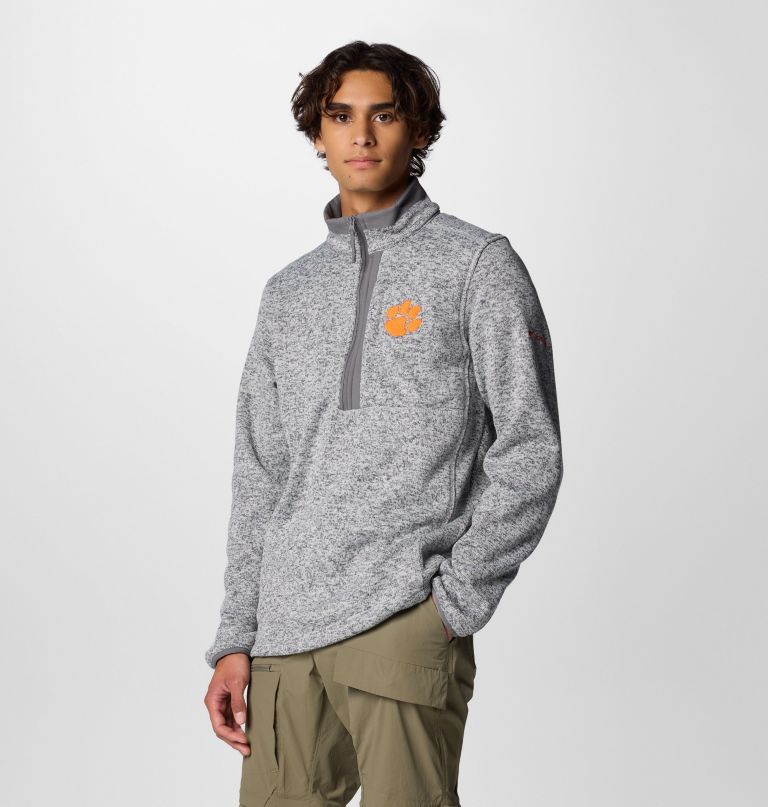 herren-fleecepullover mit halbem reißverschluss modell collegiate sweater weather - clemson