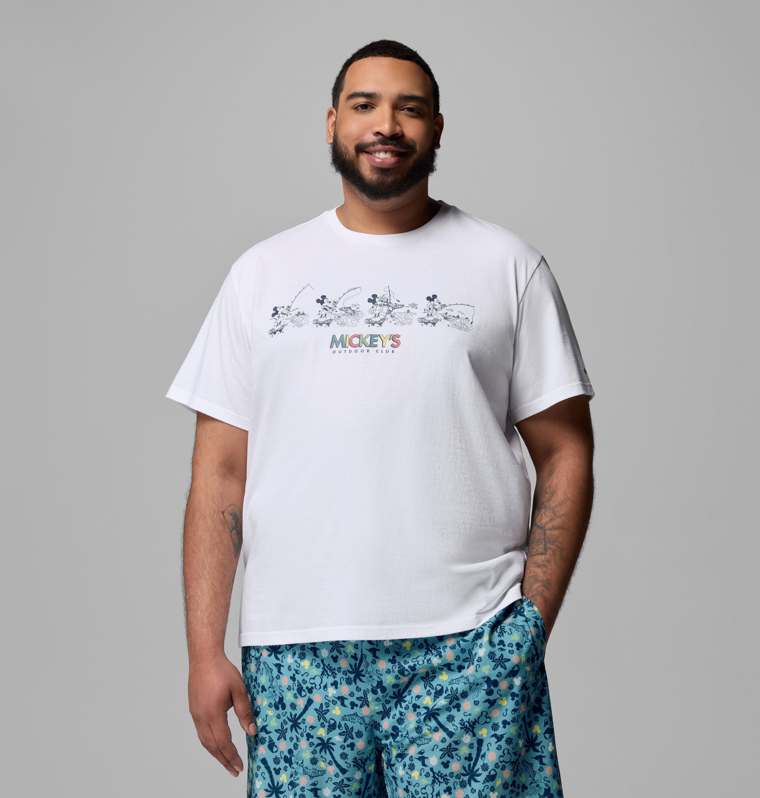 csc x disney pfg kurzarm-t-shirt für herren – größe l