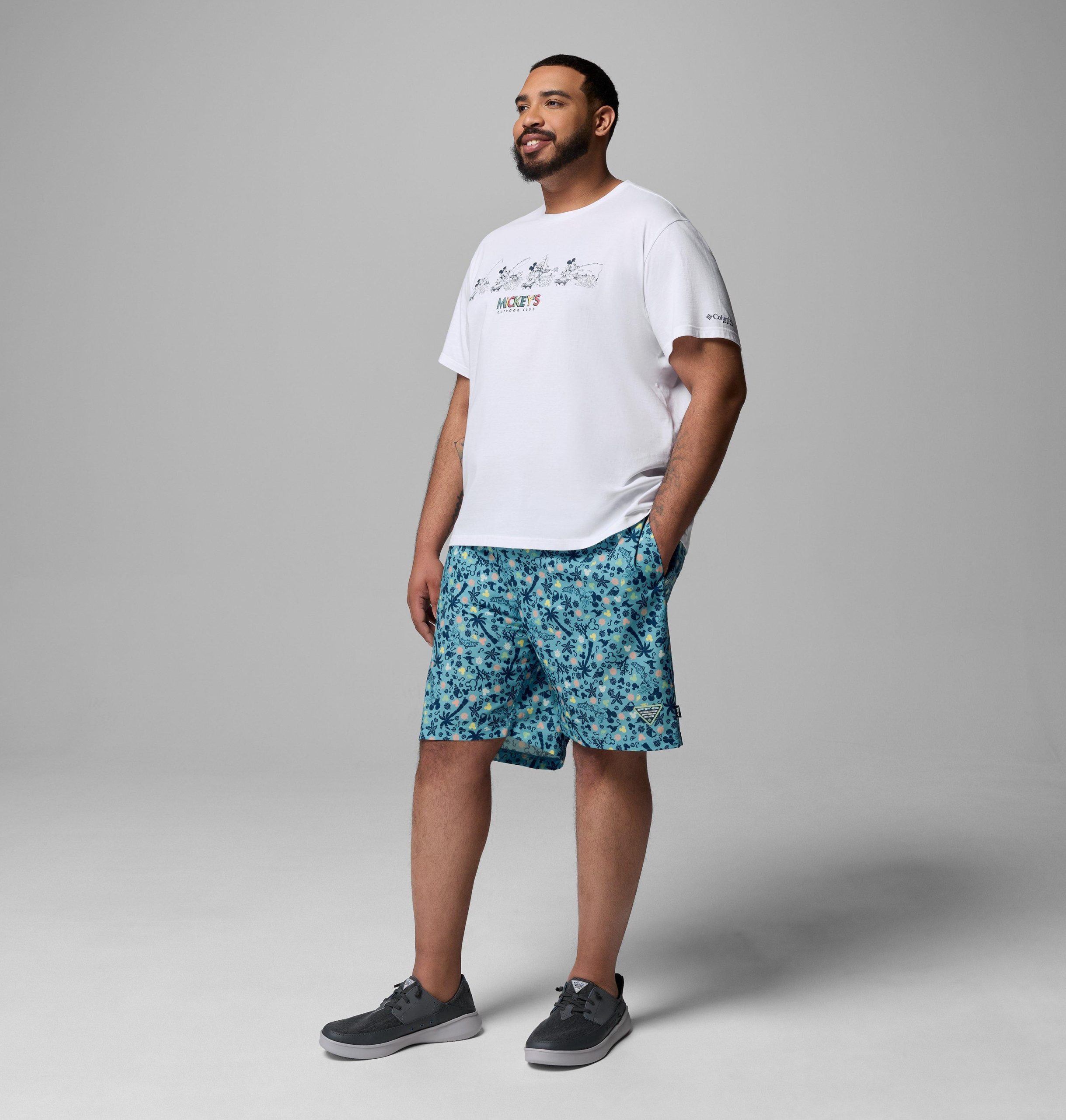 csc x disney pfg kurzarm-t-shirt für herren – größe l