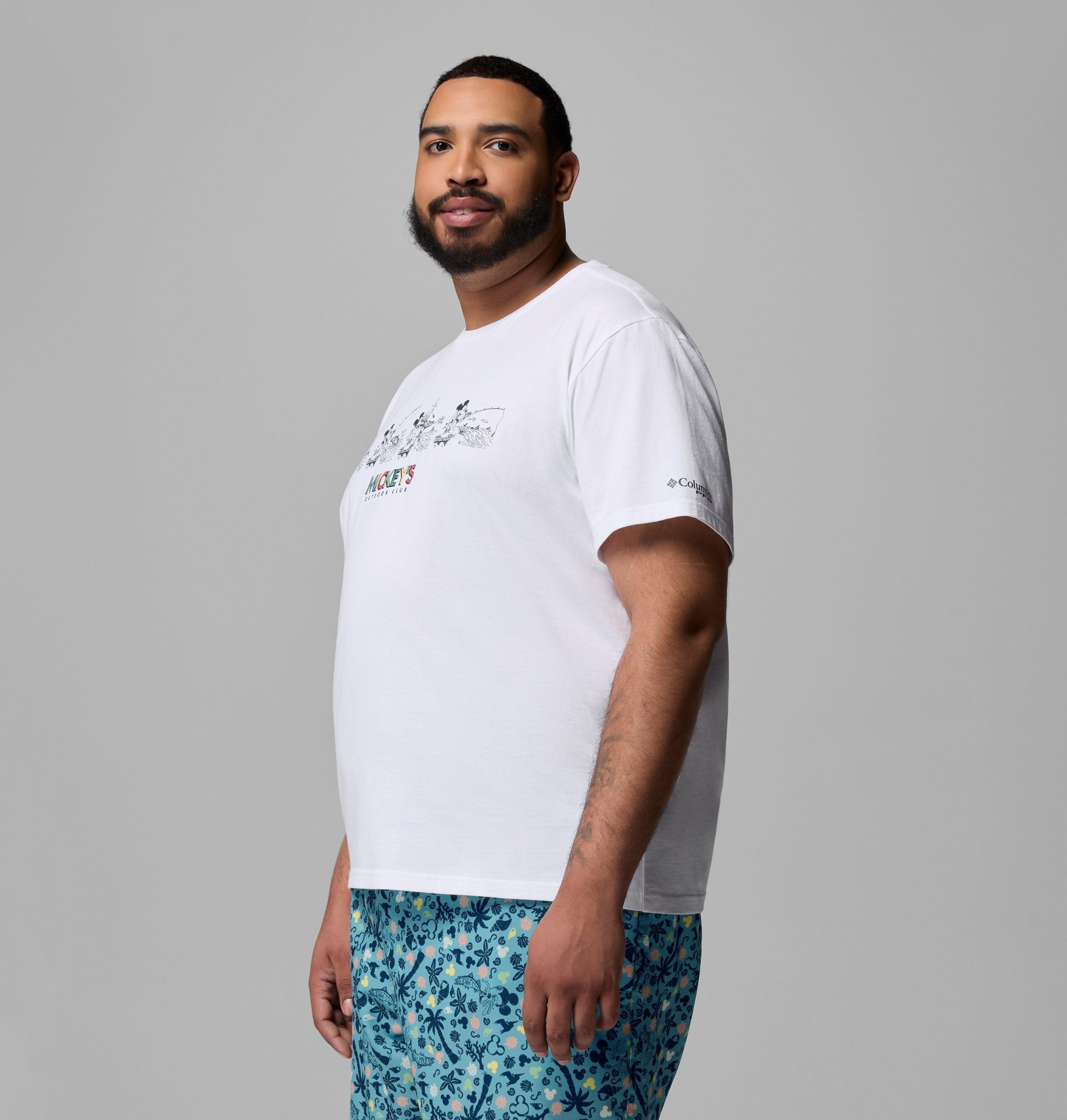 csc x disney pfg kurzarm-t-shirt für herren – größe l