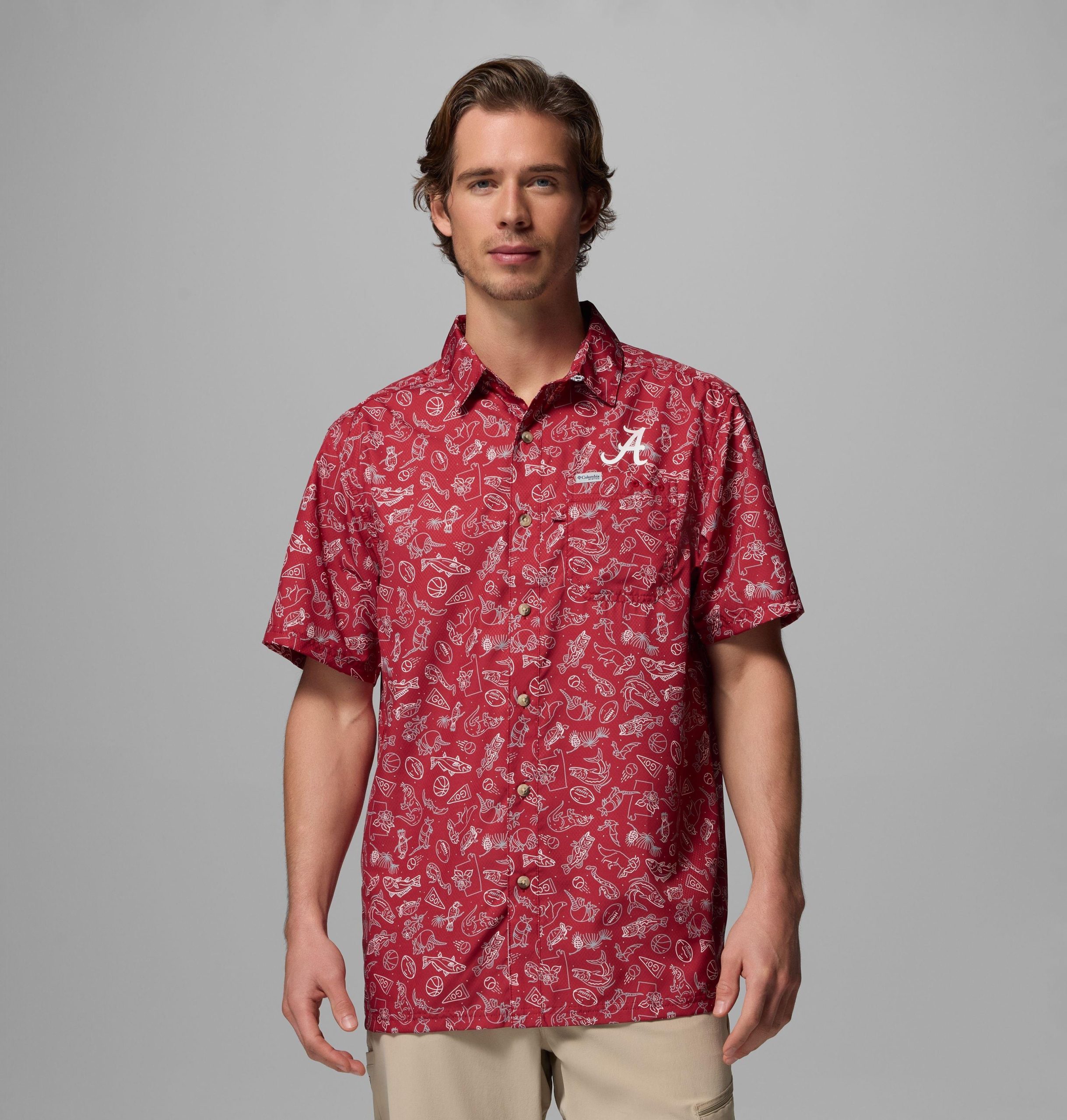 pfg super slack tide herren-college-shirt für alabama