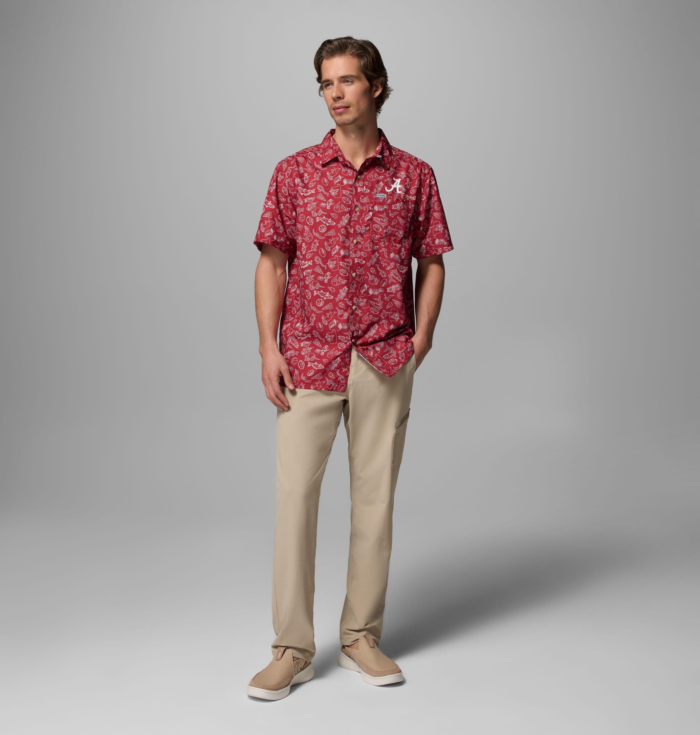 pfg super slack tide herren-college-shirt für alabama